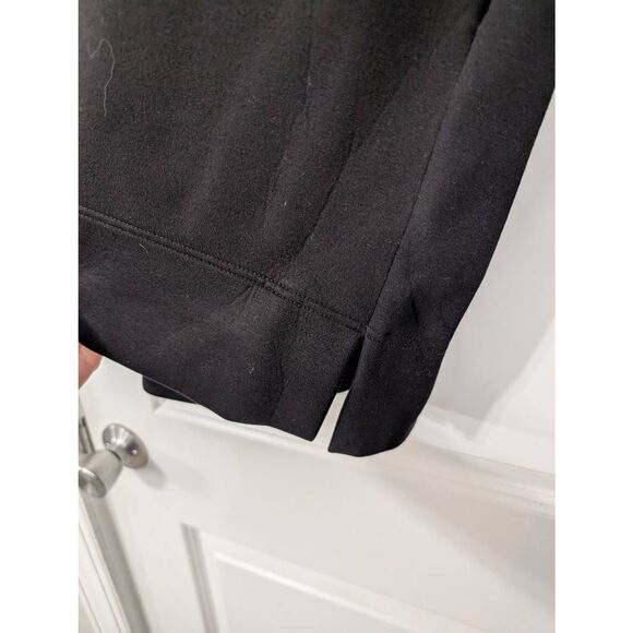 COS‎ Hooded Sweatshirt Mini Dress women's XS black scuba oversized modern - Picture 5 of 8